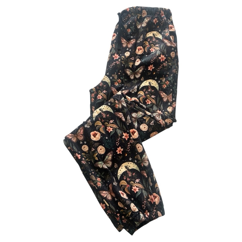 Bunny Knots Bamboo Fleece Joggers - Night Garden